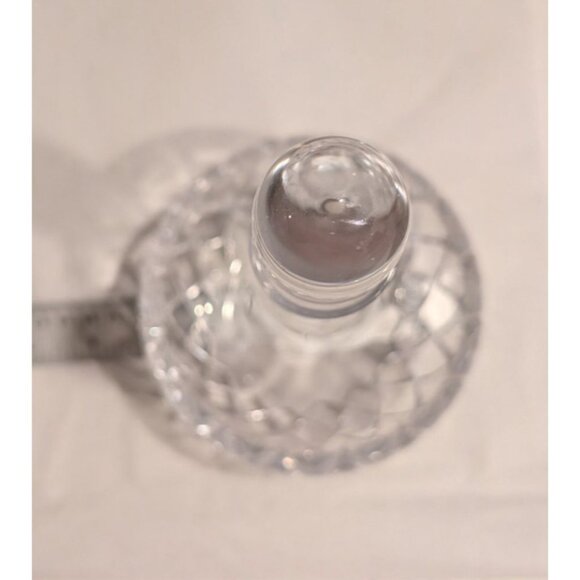 Elegant Crystal Decanter with Stopper 6" Tall barware - Picture 10 of 14